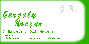 gergely moczar business card